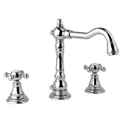 Zazzeri Kent 3-hole nostalgic Basin Tap Chrome 55010102A00CRCR