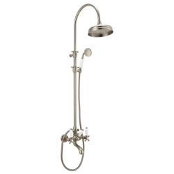 PB Classic Bad/Dusche-Set Aufputz mit Regendusche Edelstahl 1208854832