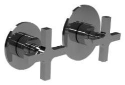 Waterevolution mix and match knop set van 2 stuks Cruz mat zwart MPMI.C.1+1T.PR