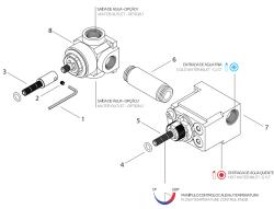 Waterevolution mix and match inbouwdeel thermostaat met omsteller TMA.32T