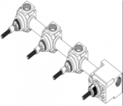 Waterevolution mix and match inbouwdeel thermostaat met 3 stopkranen TMA.323T