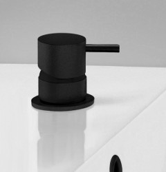 Waterevolution Flow mengkraan tbv 2-gats wastafelkraan kleur zwart T114PR