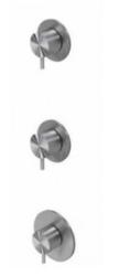Waterevolution mix and match knop set van 3 stuks Flow RVS MPMI.FL.2+1T.R.IE