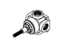 Waterevolution mix and match inbouwdeel 3-weg omsteller TMA483S