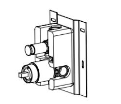 Waterevolution INBOUWDEEL S22 inbouw douchekraan met omsteller RVS T432BIIE