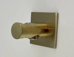 SB Rubinetterie Universale vierkante handdouche houder met watertoevoer geborsteld messing PVD 1208953553