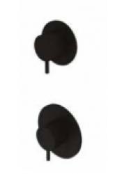 Waterevolution mix and match knop set van 2 stuks Flow mat zwart MPMI.FL.1+1T.R.PR