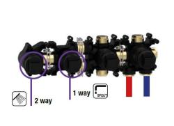 SB Modular inbouwdeel tbv thermostaat met stopkraan uitvoering voor badkraan horizontaal 2-weg 1208956535