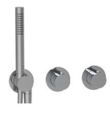 SB Modular Horizontaal Afbouwdeel tbv thermostaat met stopkraan 2 en 3-weg chroom 1208956582
