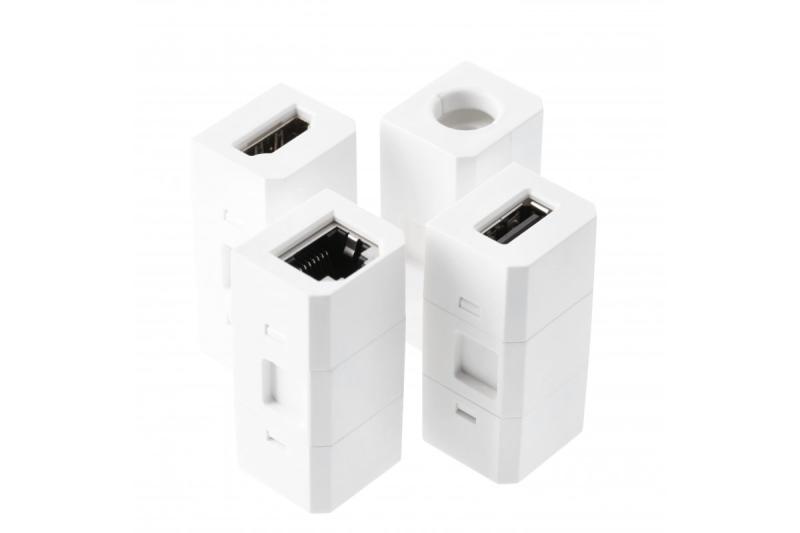 Indux Charger Plus inbouw stopcontact wit 1x randaarde Type F + USB-A & USB-C + draadloos laden 5W Ø80 mm