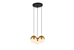 Ceiling fixture ABIES,7597,AC220-240V,50/60Hz,3*E27, IP20, triple,  gold