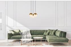 Ceiling fixture ABIES,7597,AC220-240V,50/60Hz,3*E27, IP20, triple,  gold