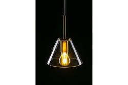 Ceiling fixture GIGLAS 2,8037, AC220-240V,50/60Hz,1*E27, IP20, Diameter 18 CM,single,  gold