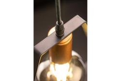 Ceiling fixture OXALIS , 3161,AC220-240V,50/60Hz,1*E27, IP20,22CMX20CM,single, black
