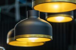 Ceiling fixture GOLDI 2 ,4113,AC220-240V,50/60Hz,1*E27, IP20, Diameter 42 CM,single,black/gold