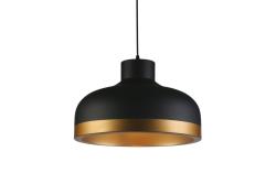 Ceiling fixture GOLDI 2 ,4113,AC220-240V,50/60Hz,1*E27, IP20, Diameter 42 CM,single,black/gold