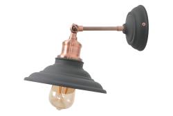 Wall Fixture LORET,7727,AC220-240V,50/60Hz,1*E27, max.40W, IP20,  Diameter 20 cm, single, black