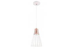 Corp de iluminat de tavan KALIOPE,8235,AC220-240V,50/60Hz,1*E27,max.40W,IP20, Diametru 18cm, simplu, alb/argintiu
