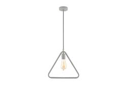 Ceiling fixture GIJA,2751, triangle,AC220-240V,50/60Hz,1*E27,max.40W,IP20,38cm x 10cm ,single, grey