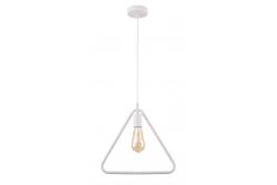 Ceiling fixture GIJA,2812, triangle, AC220-240V,50/60Hz,1*E27,max.40W,IP20,38cmx10cm ,single, white