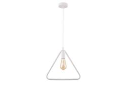 Ceiling fixture GIJA,2812, triangle, AC220-240V,50/60Hz,1*E27,max.40W,IP20,38cmx10cm ,single, white