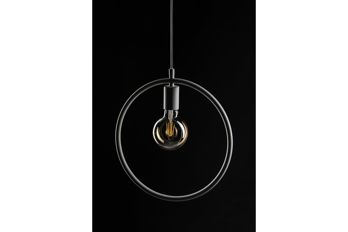 Ceiling fixture FIJA,2805, circle,AC220-240V,50/60Hz,1*E27, max.40W, IP20, Diameter31,5cm, single, black