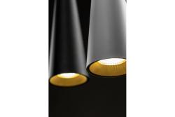 Ceiling fixture EVI,4410, AC220-240V, 50/60 Hz, GU10, max.40W , IP20, aluminum, single, black