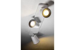 Loftarmatur Elli, 4502, AC220-240V, 50/60 Hz, IP 20 3*GU10, maks. 20 W, tredobbelt, hvid