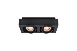 Loftarmatur Loid,4700,AC220-240V, 50/60 Hz, IP 20,2*GU10,ES11, dobbelt,sort
