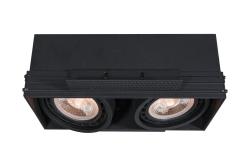 Ceiling fixture Milo,4755,AC220-240V, 50/60 Hz, 2* GU10, ES111,IP 20 , recessed, frameless black
