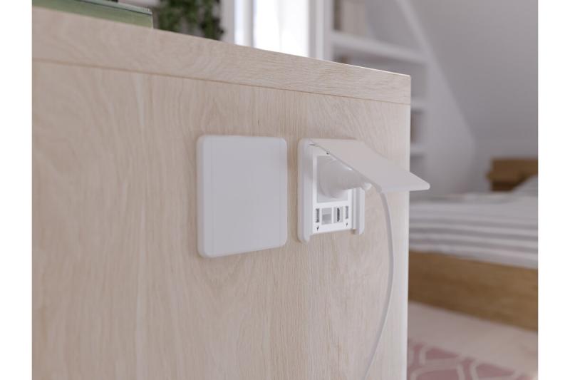 Indux Flip inbouw stopcontact wit 1x penaarde Type E + 2x USB-A 12W + HDMI + RJ45