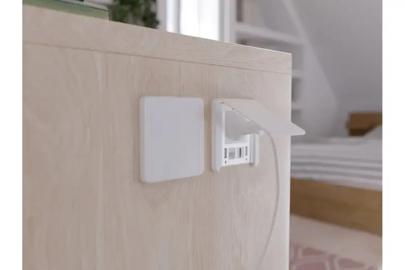 Indux Flip inbouw stopcontact wit 1x randaarde + 2x USB-A 12W + HDMI + RJ45
