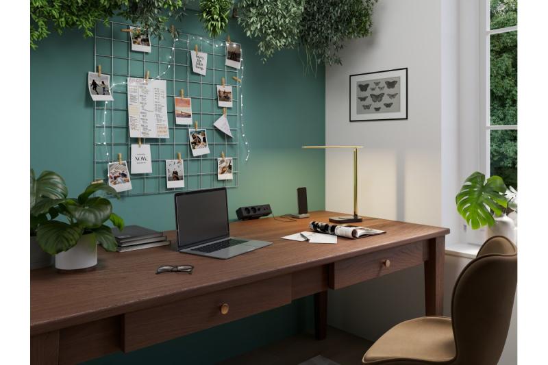 Indux Desk BAR bureaustopcontact zwart 2x penaarde Type E + USB-A & USB-C 20W + HDMI + RJ45