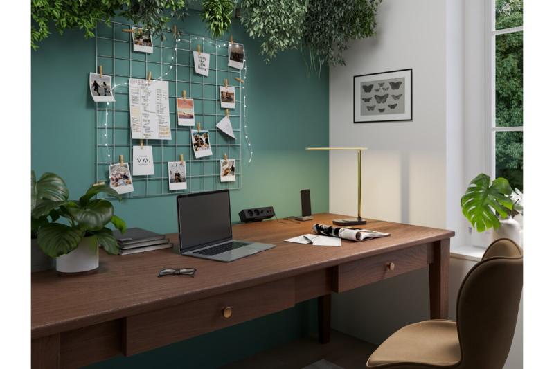 Indux Desk BAR bureaustopcontact zwart 2x penaarde Type E + USB-A & USB-C 20W + HDMI + RJ45