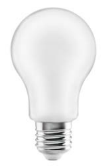 Decor Lumiere round LED lamp E27 Filament neutral white 3000K milk white 60mm