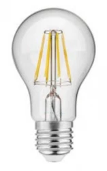 Decor Lumiere lampa rotundă cu LED E27 Filament alb neutru 3000K Sticlă transparentă 60mm