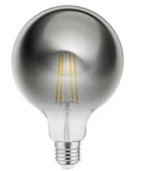 Lampă decorativă Led Lumiere rotundă E27 Filament alb cald 2700K sticlă fumurie 125mm