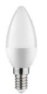Lampă LED ovală Decor Lumiere E14 alb neutru 3000K sticlă transparentă 37mm