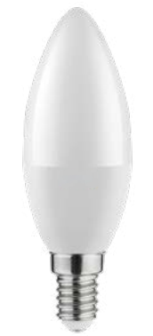 Decorațiunea Lumiere cu bec cu led oval E14 alb neutru 3000K, sticlă clară, 38 mm.
