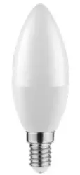 Decorațiunea Lumiere cu bec cu led oval E14 alb neutru 3000K, sticlă clară, 38 mm.