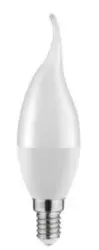 Lampa Decor Lumiere cu LED-uri pentru lumânare, E14, alb neutru 3000K, sticlă transparentă, 38mm.