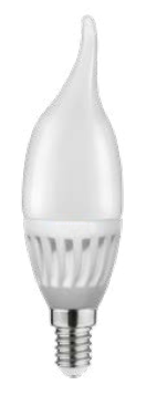 Декор Lumiere свещ led лампа E14 студено бяло 4000K керамика 37mm
