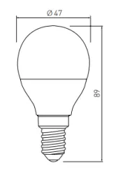 Decorațiunea Lumiere, lampa rotundă cu LED-uri, soclu E14, lumină albă neutră 3000K, sticlă transparentă, diametru 47mm.