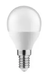 Lampă decorativă cu LED-uri Lumiere, formă rotundă, soclu E14, lumină albă rece 4000K, sticlă transparentă, 47mm.