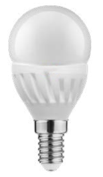 Декоративно осветление Lumiere кръгла led лампа E14 студено бяла 4000K керамика 47mm