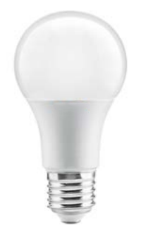 Corpul de iluminat decorativ Lumiere, cu becuri LED rotunde E27, de culoare albă rece, cu lumina de zi de 6400K, cu diametrul de 60mm și puterea de 9,5W.