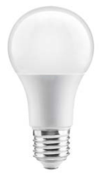 Decorațiunea Lumiere, lampa LED rotundă, E27, alb rece 4000K, alb strălucitor, 65mm.