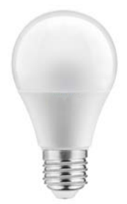Lampă decorativă cu LED-uri Lumiere, formă rotundă, cu soclu E27, alb rece 4000K, alb strălucitor, diametru de 60mm, cu senzor de lumină.