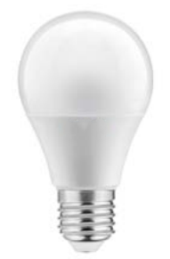 Decorator Lumiere, lampa rotundă cu LED-uri E27, alb rece 4000K, alb strălucitor 60mm, cu senzor de lumină și mișcare.