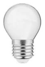 Decor Lumiere round LED bulb E27 cold white 4000K milk white 45mm 2W
